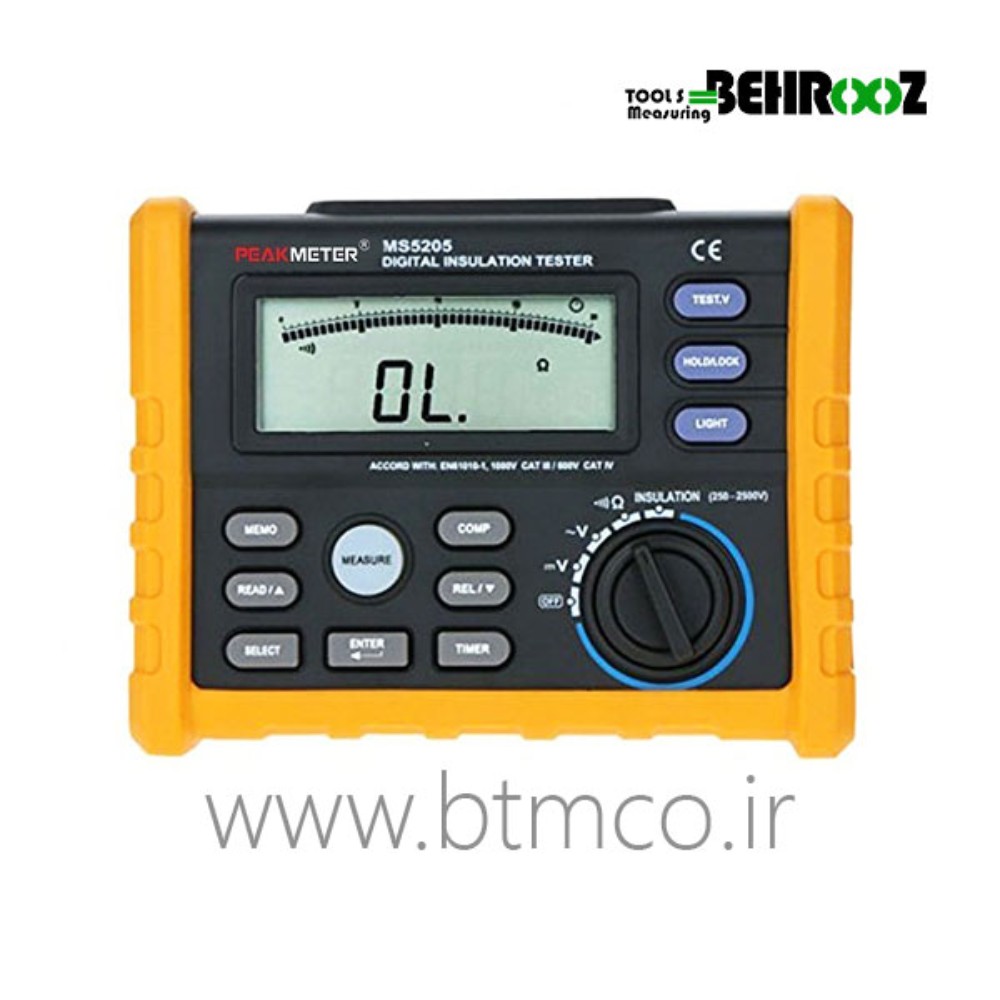 PEAKMETER-PM5205-Digital-Insulation-Tester